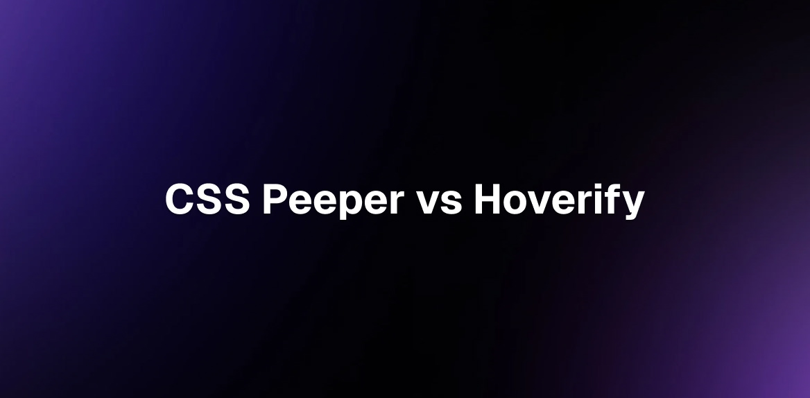 CSS Peeper vs Hoverify