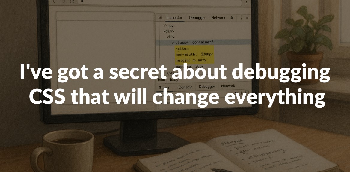 I've got a secret about debugging CSS that will change everything