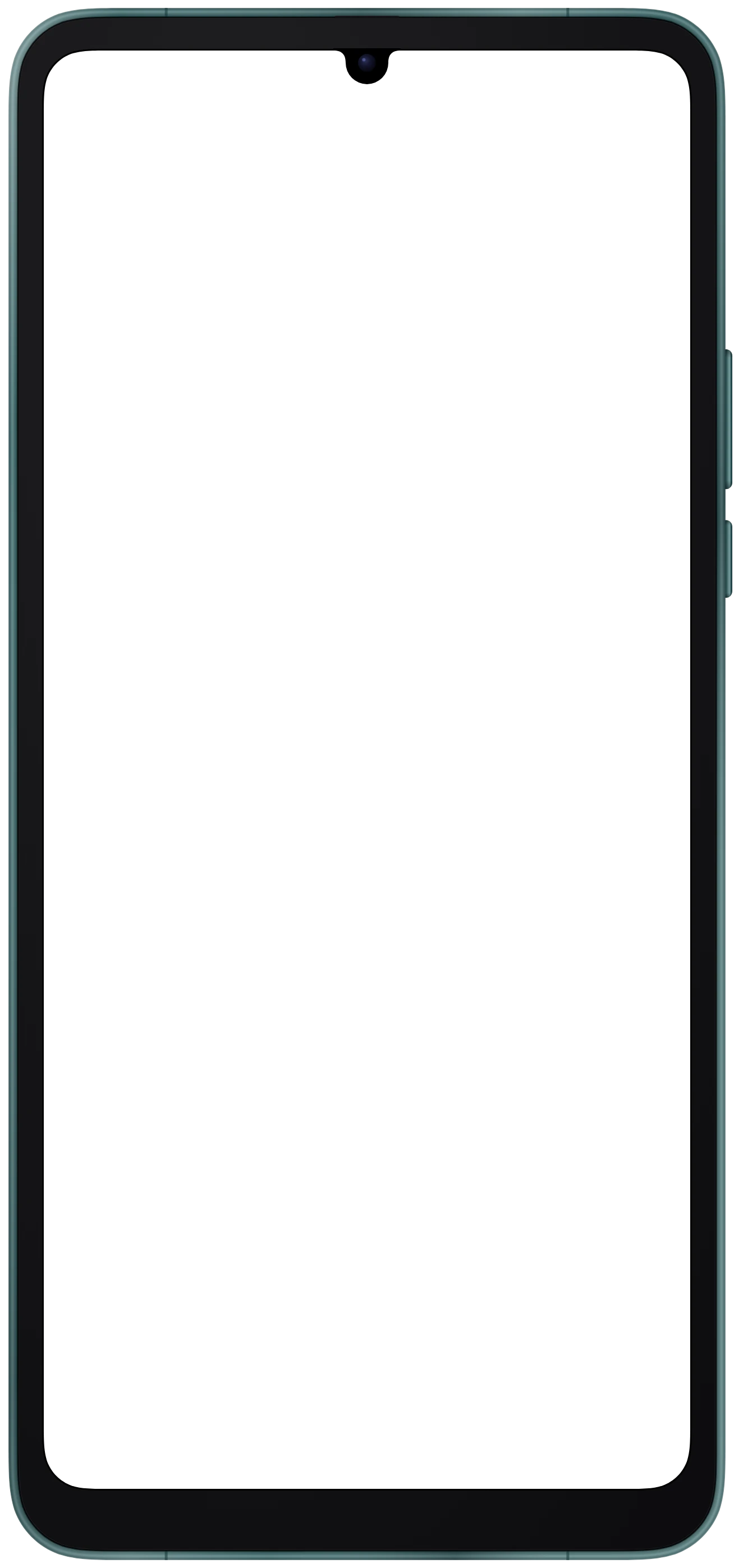 Galaxy A07 frame in Green