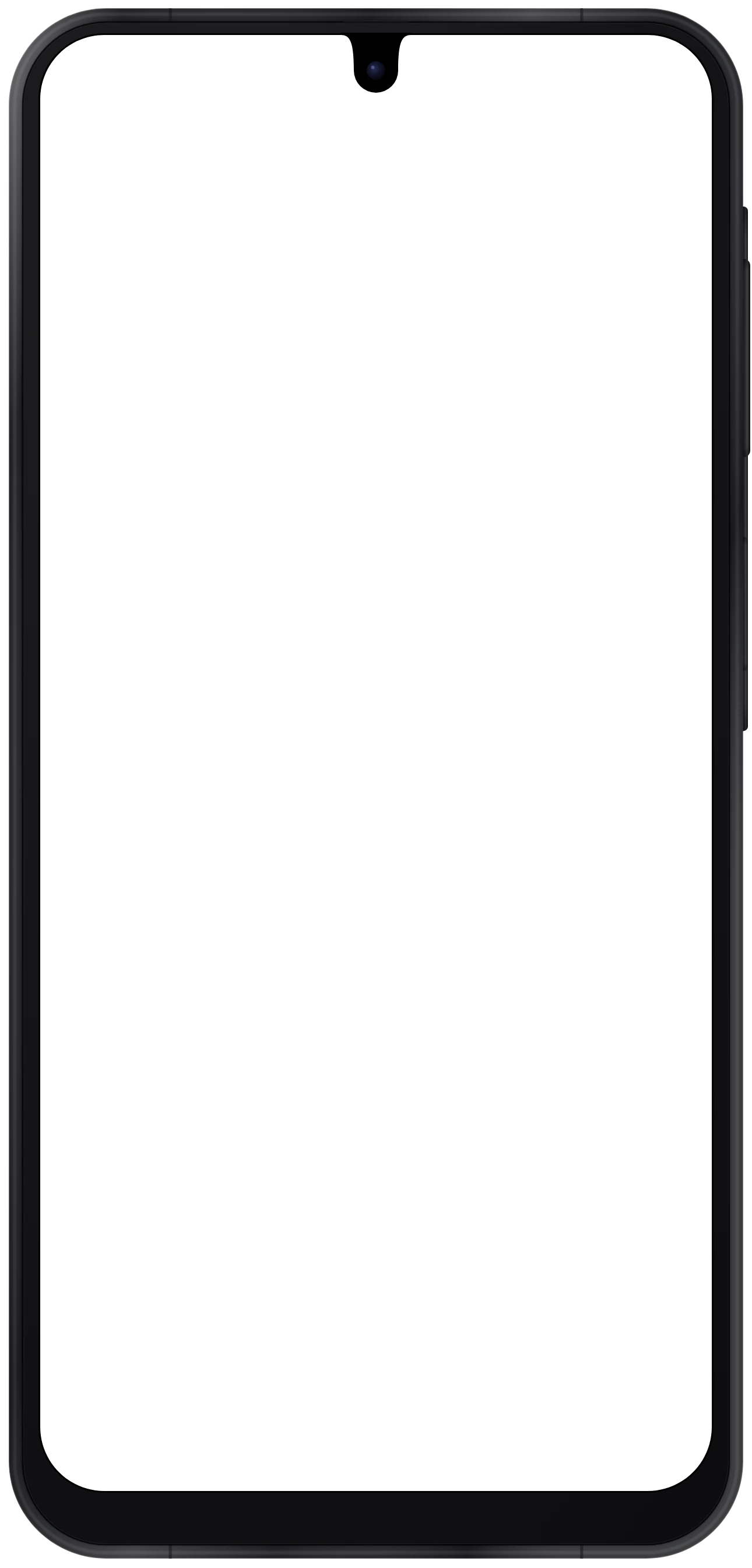 Galaxy A17 5G device frame in Black