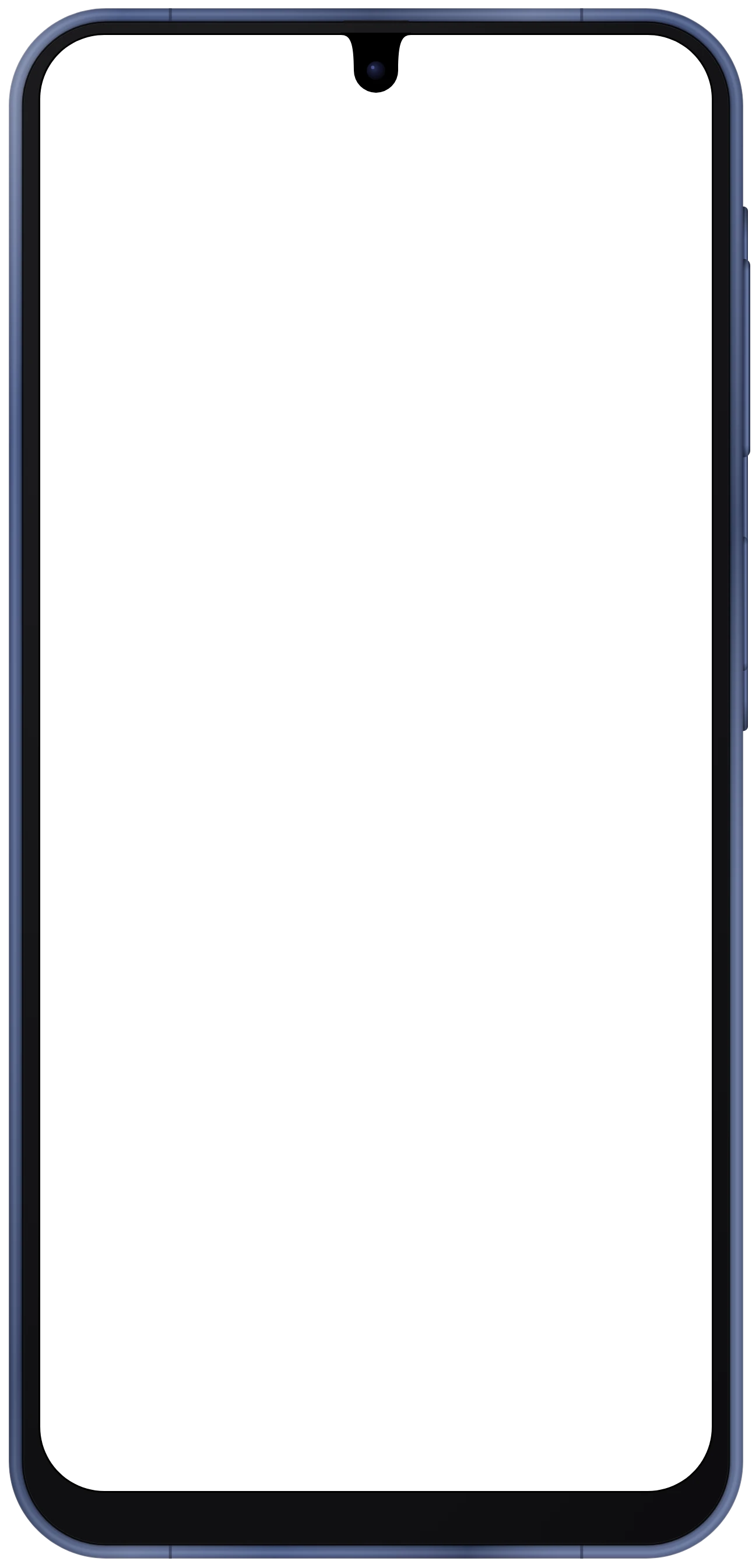 Galaxy A17 5G frame in Blue