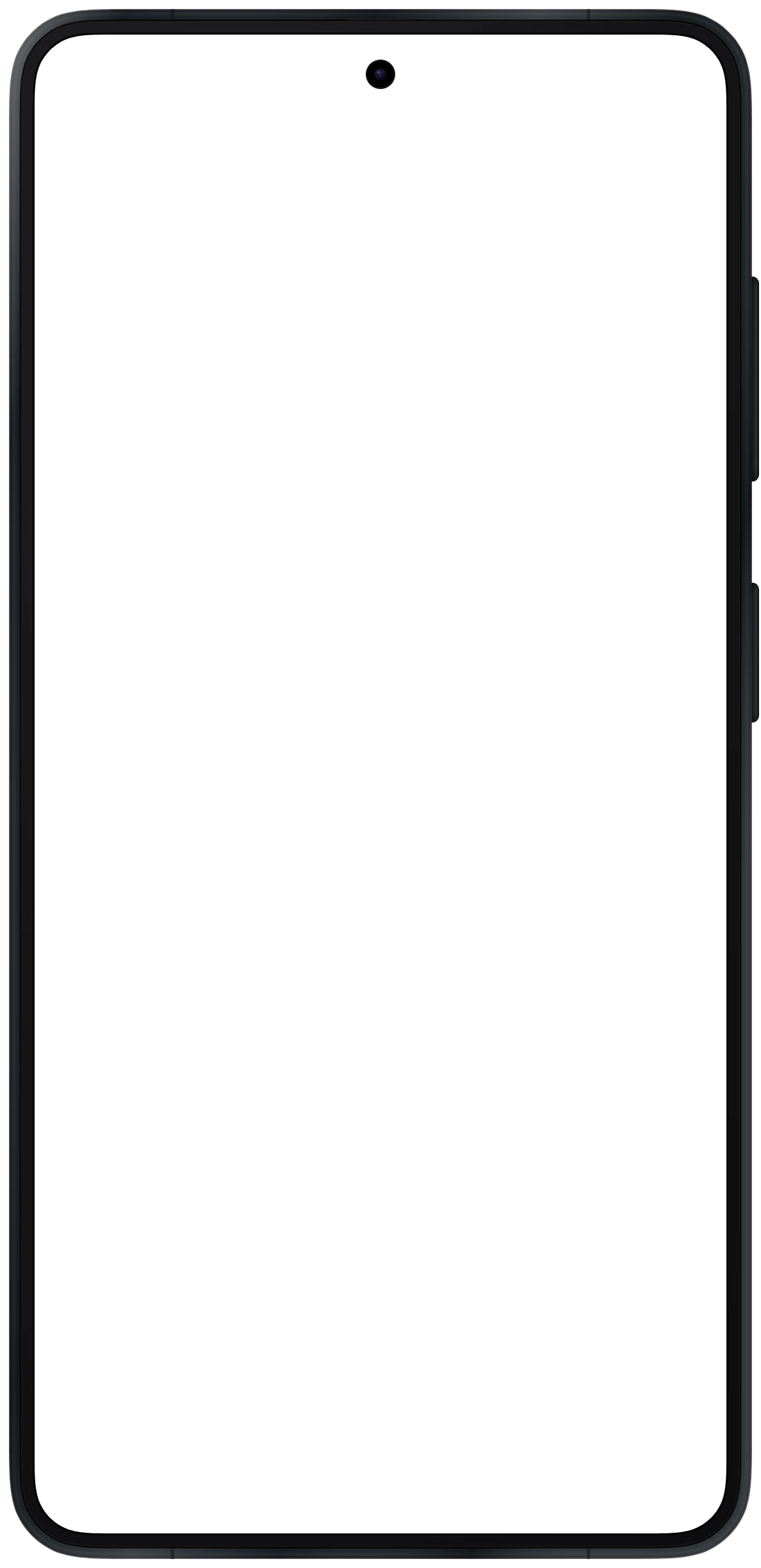 Galaxy S26 device frame in Black