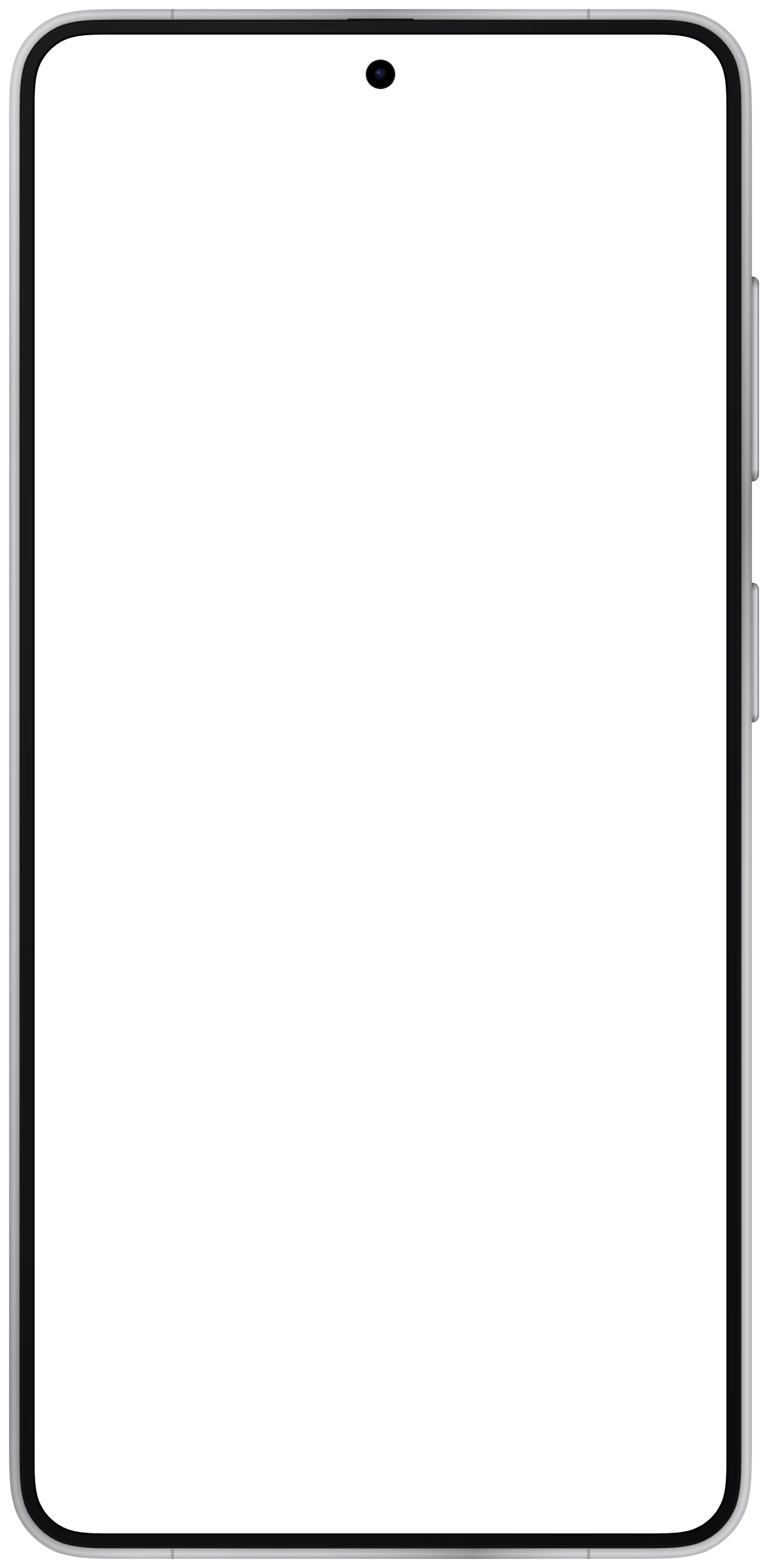 Galaxy S26 frame in White