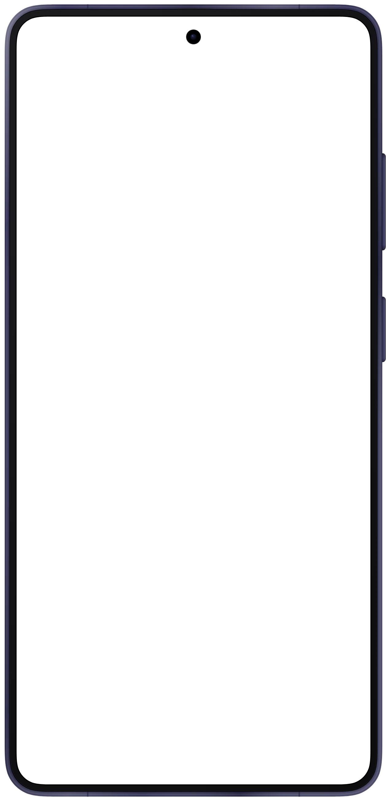 Galaxy S26 Ultra frame in Cobalt Violet
