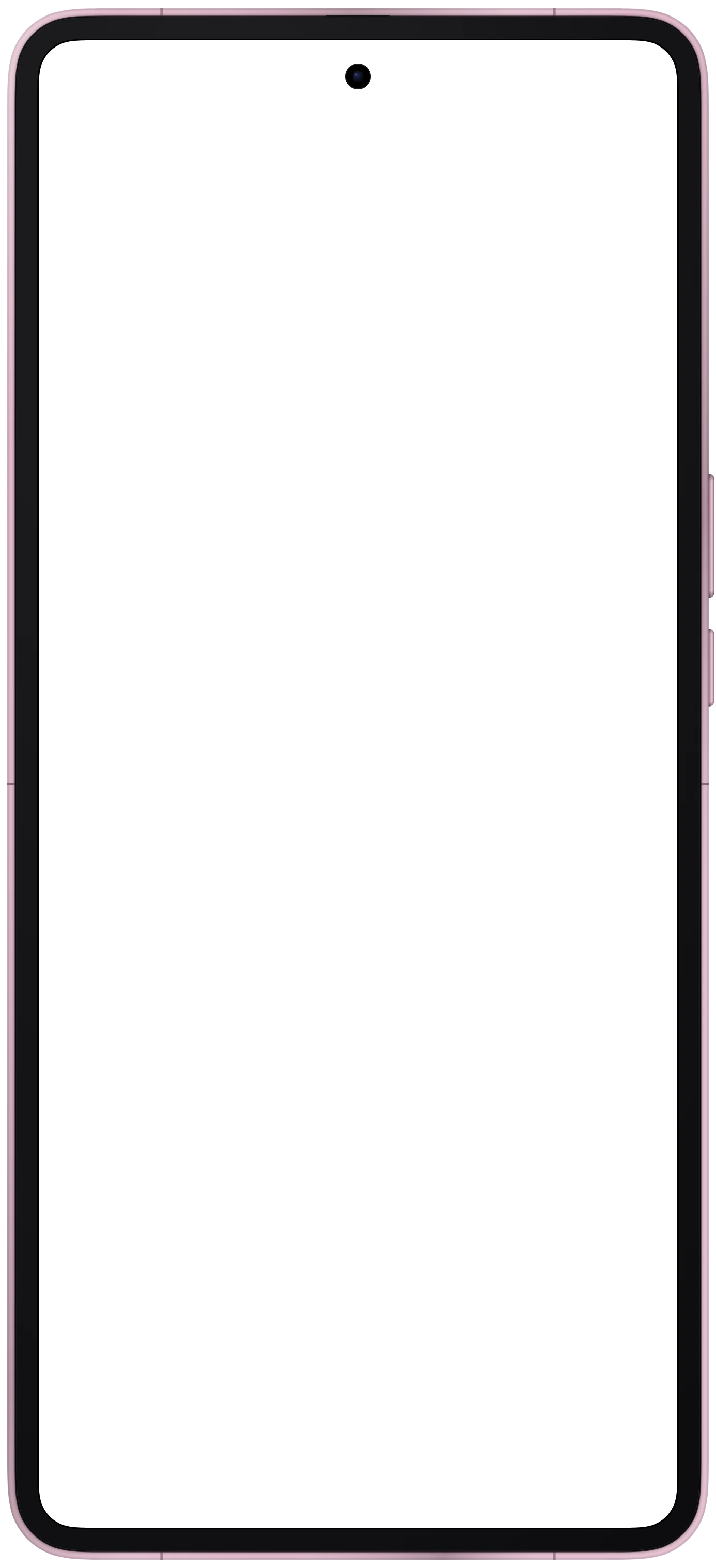 Galaxy Z Flip8 frame in Pink