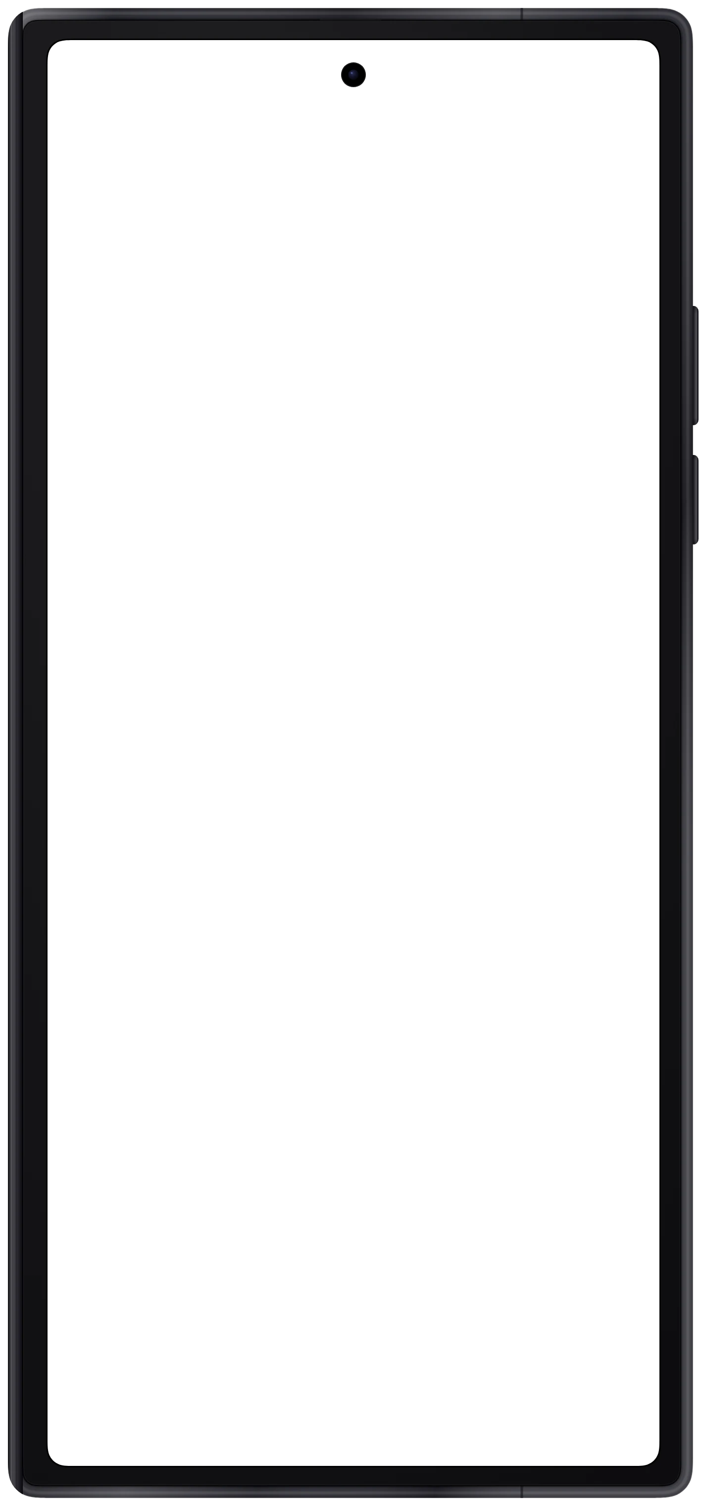Galaxy Z Fold7 closed frame in Jetblack
