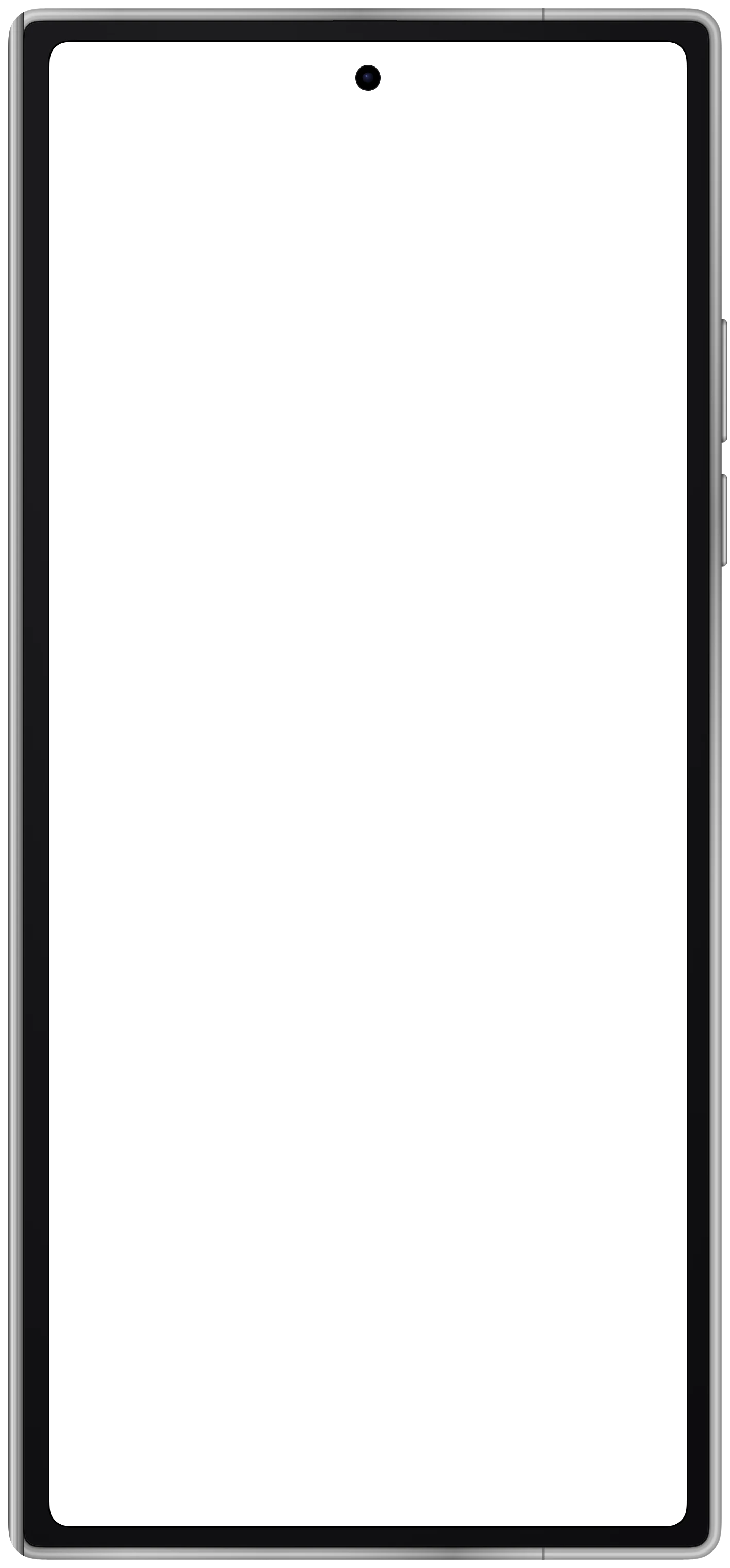 Galaxy Z Fold7 closed frame in Silver Shadow