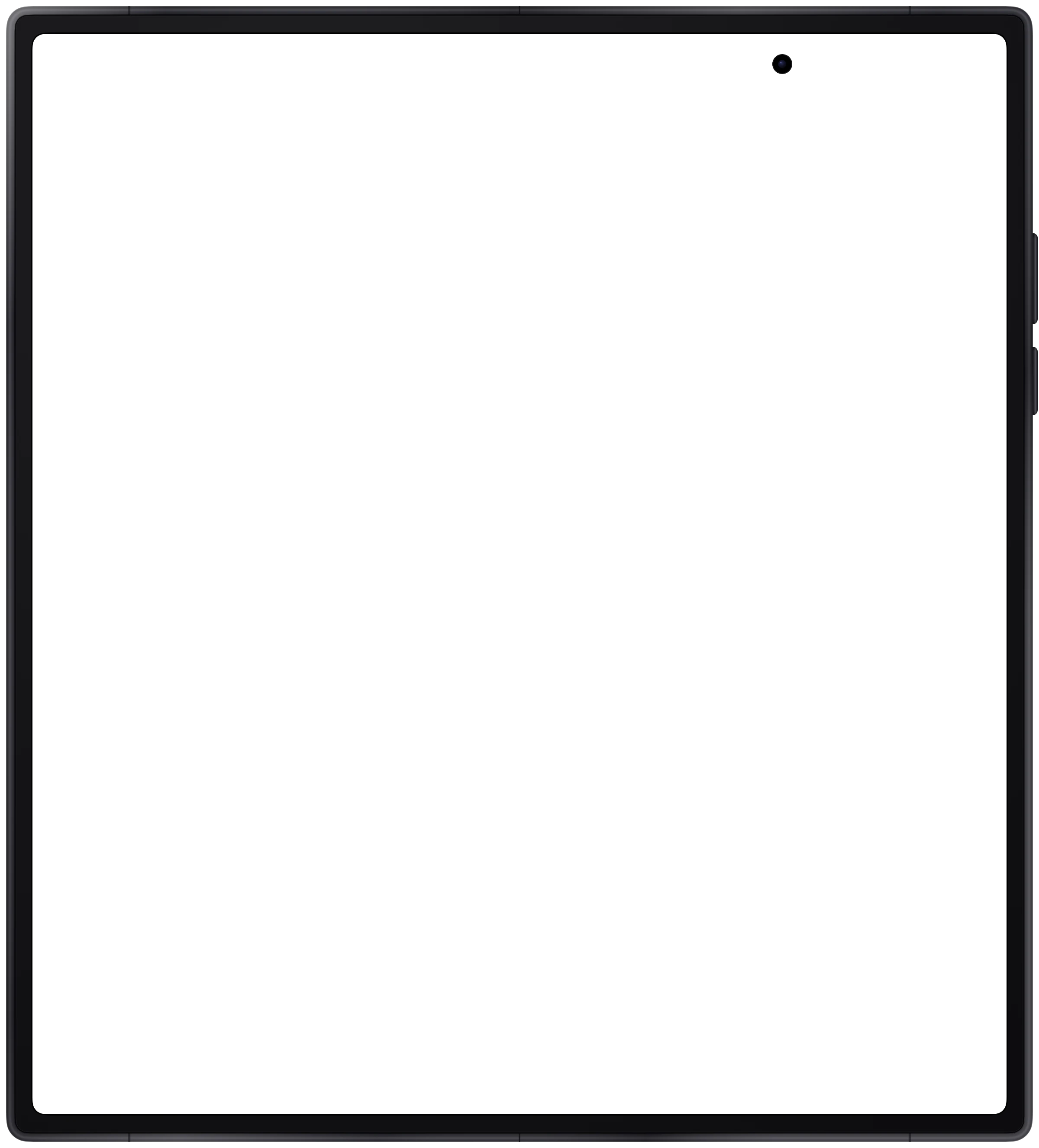 Galaxy Z Fold7 open frame in Jetblack