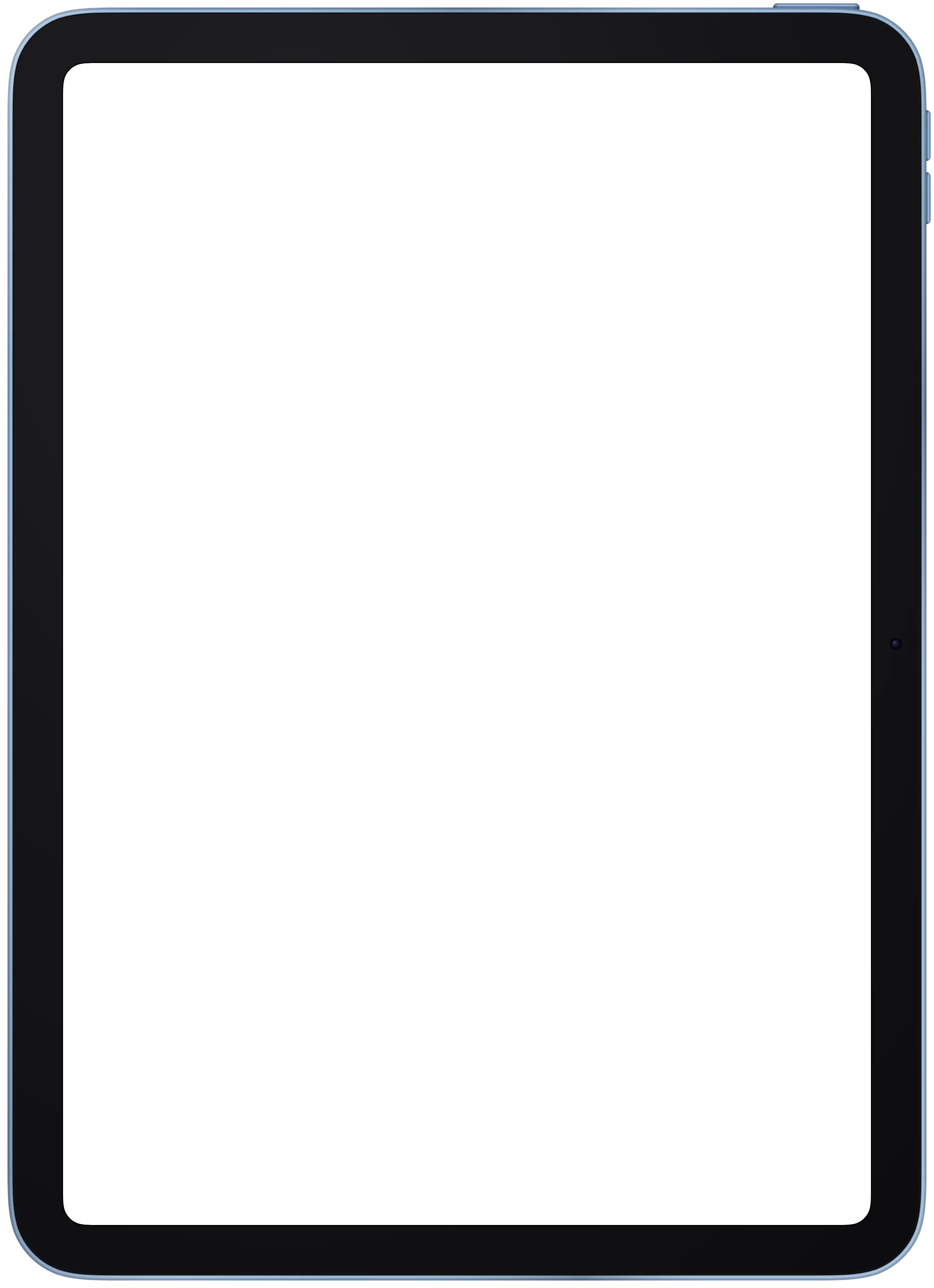 iPad (A16) frame in Blue