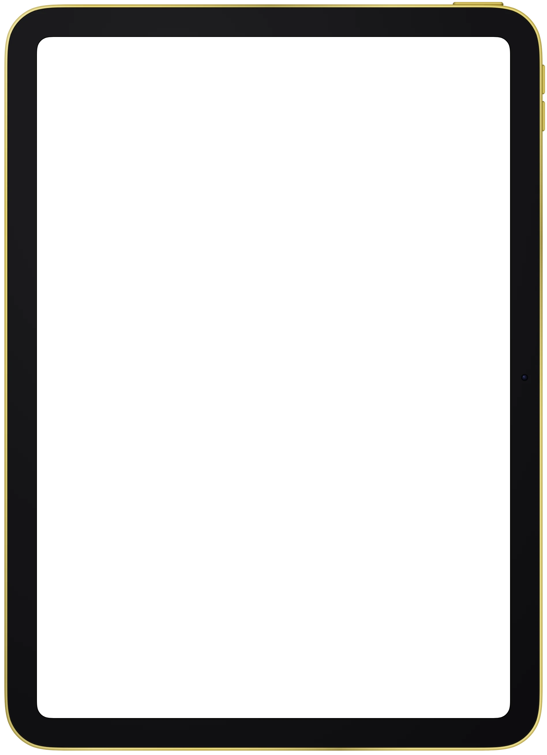 iPad (A16) frame in Yellow