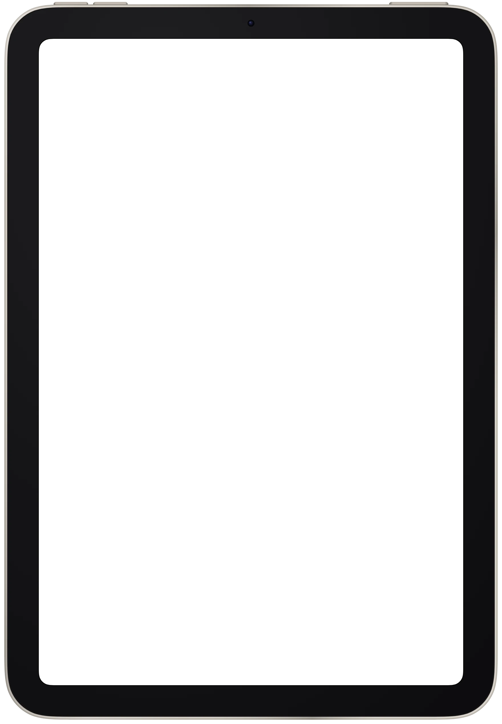 iPad mini (A17 Pro) frame in Starlight