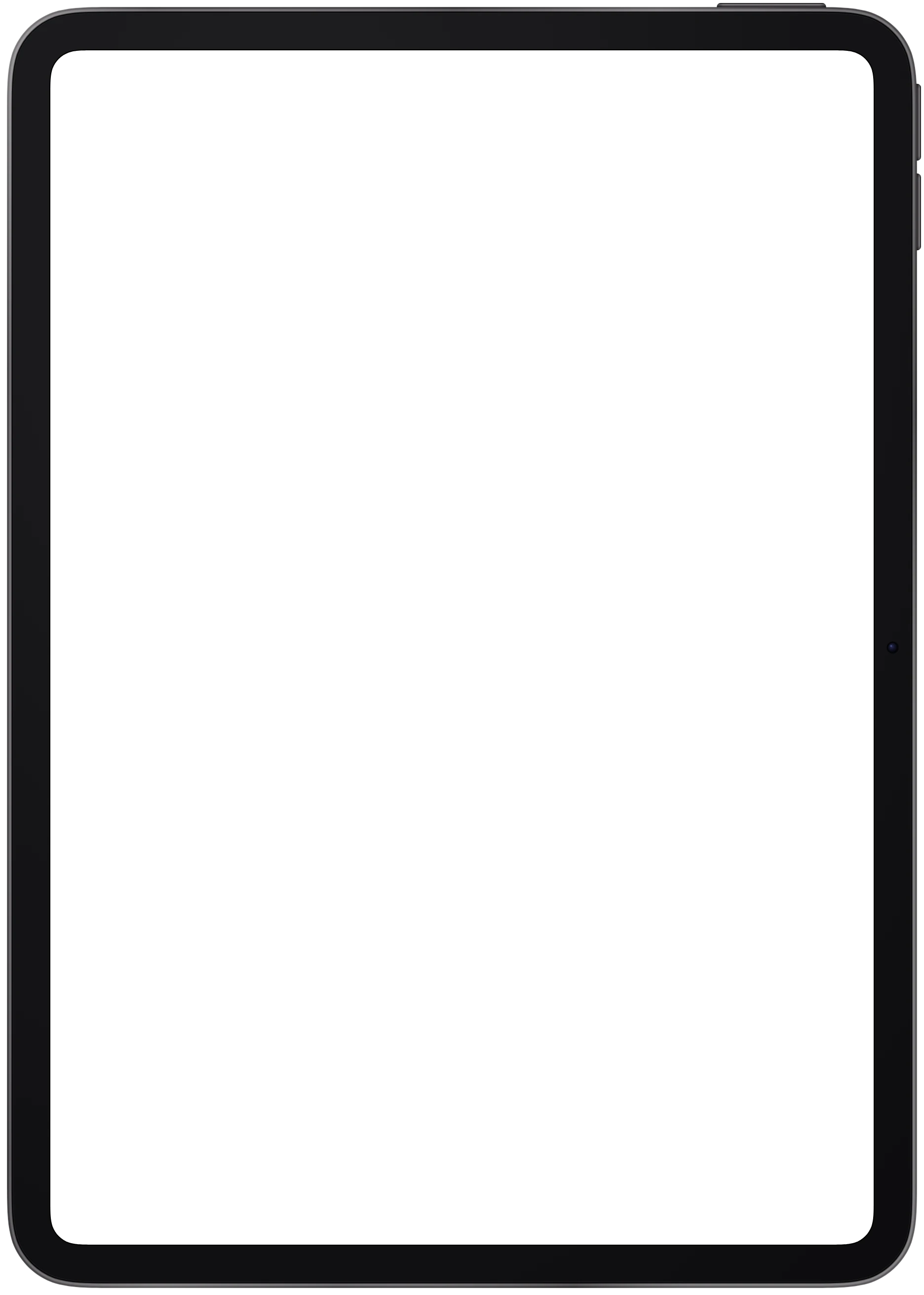 iPad Pro 11" (M5) device frame in Space Black