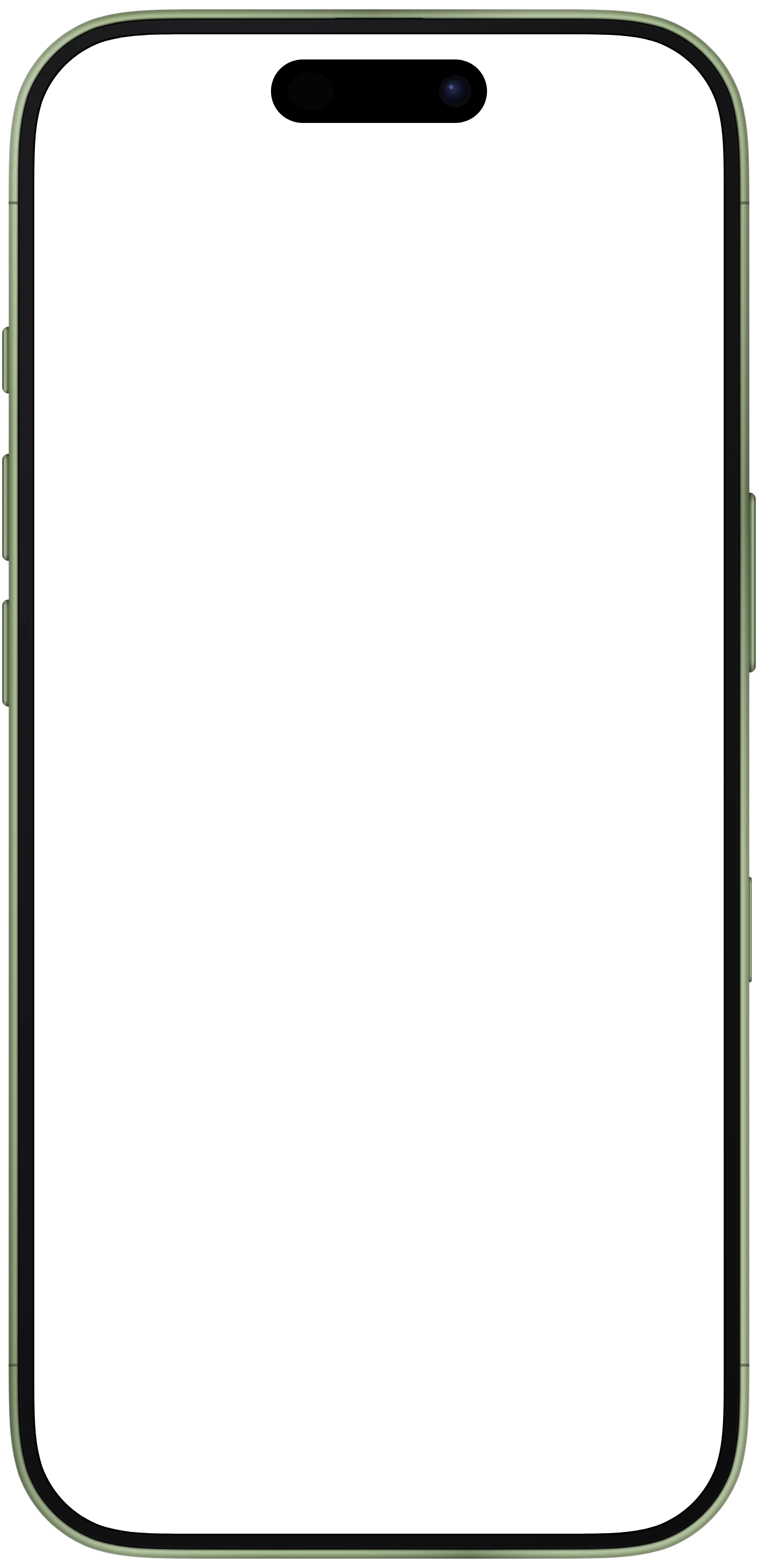 iPhone 17 frame in Sage