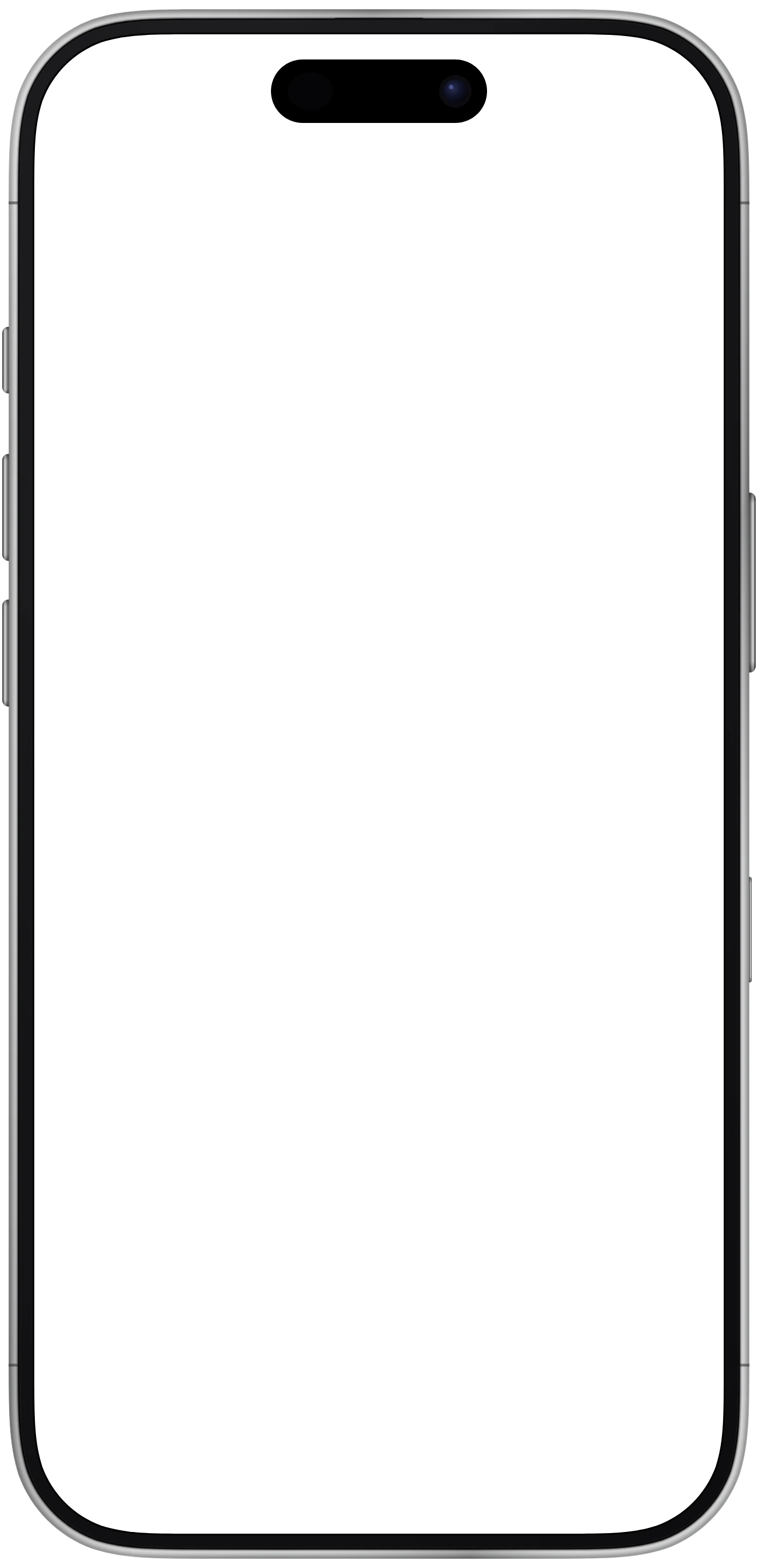 iPhone 17 frame in White