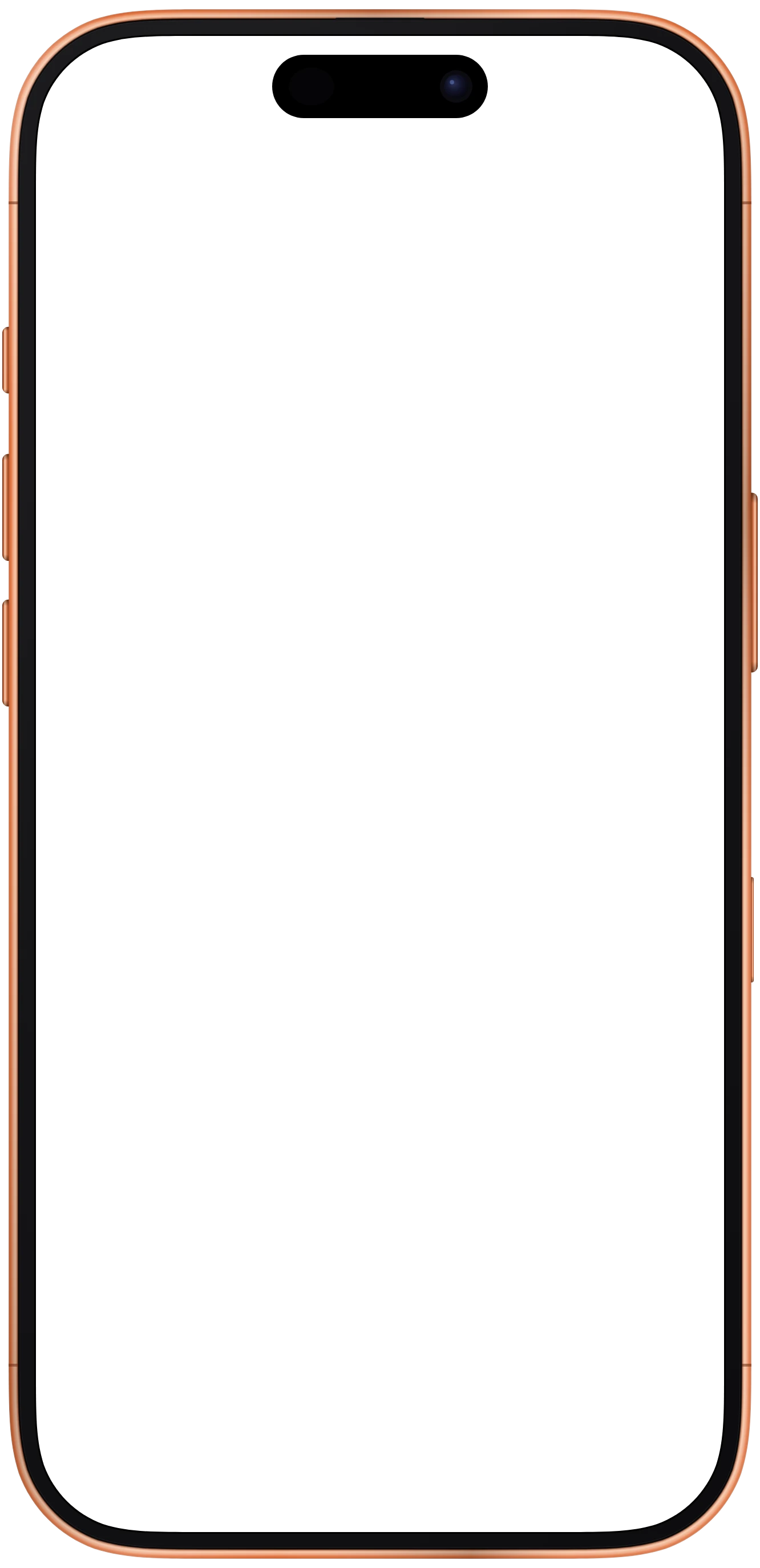 iPhone 17 Pro frame in Cosmic Orange