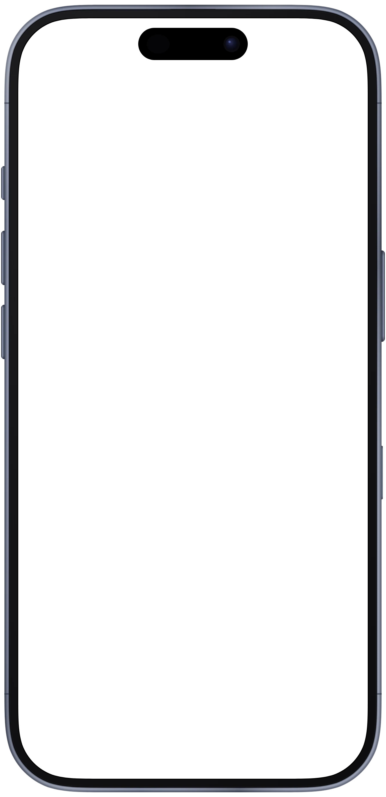 iPhone 17 Pro frame in Deep Blue