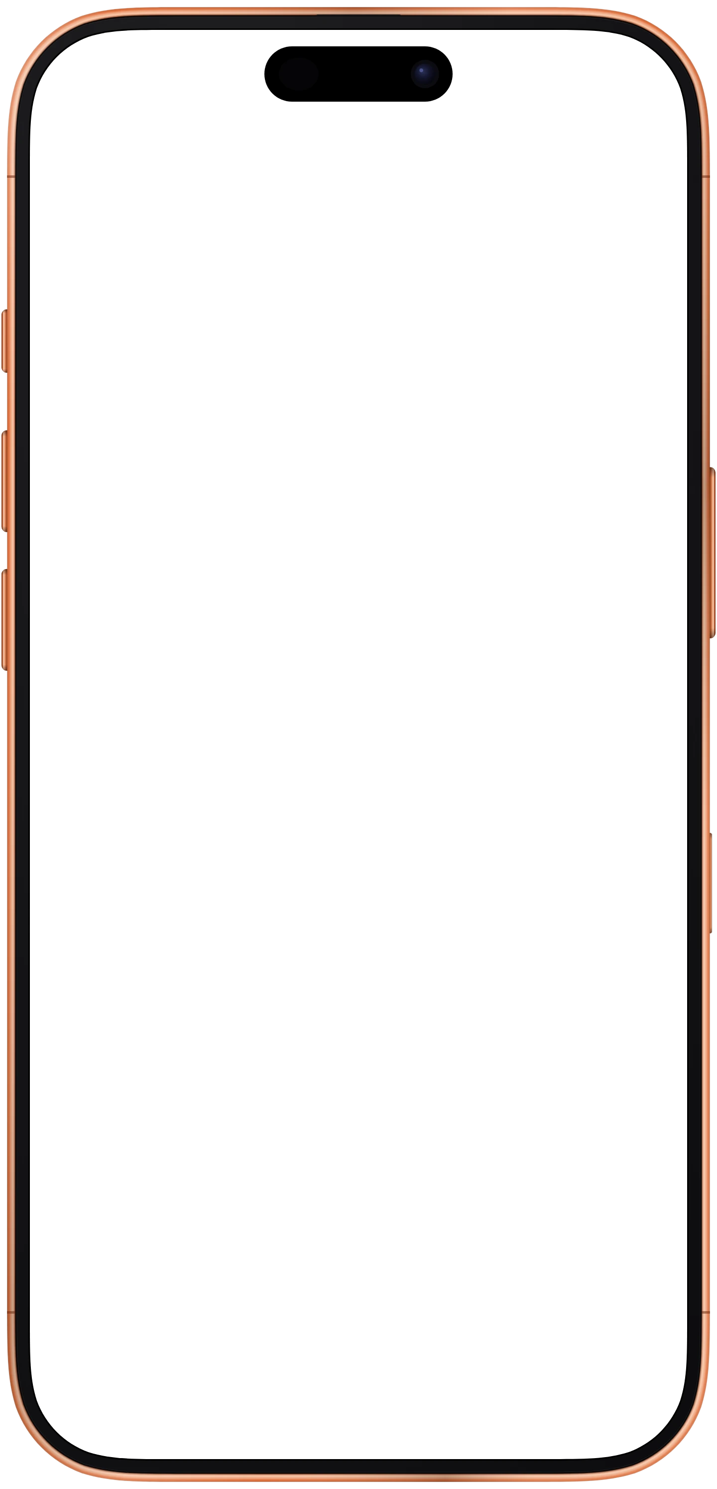 iPhone 17 Pro Max frame in Cosmic Orange