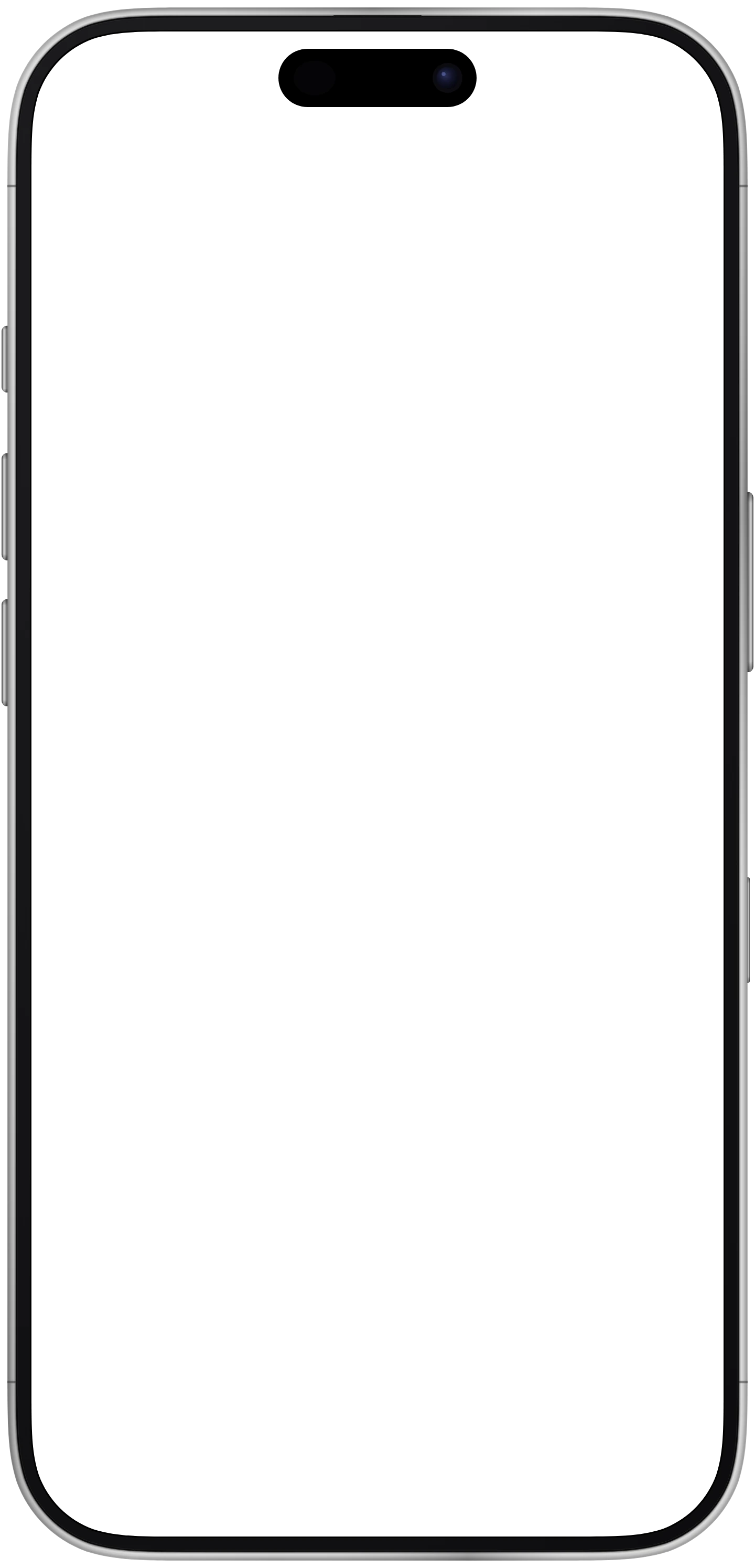 iPhone 17 Pro Max device frame in Silver