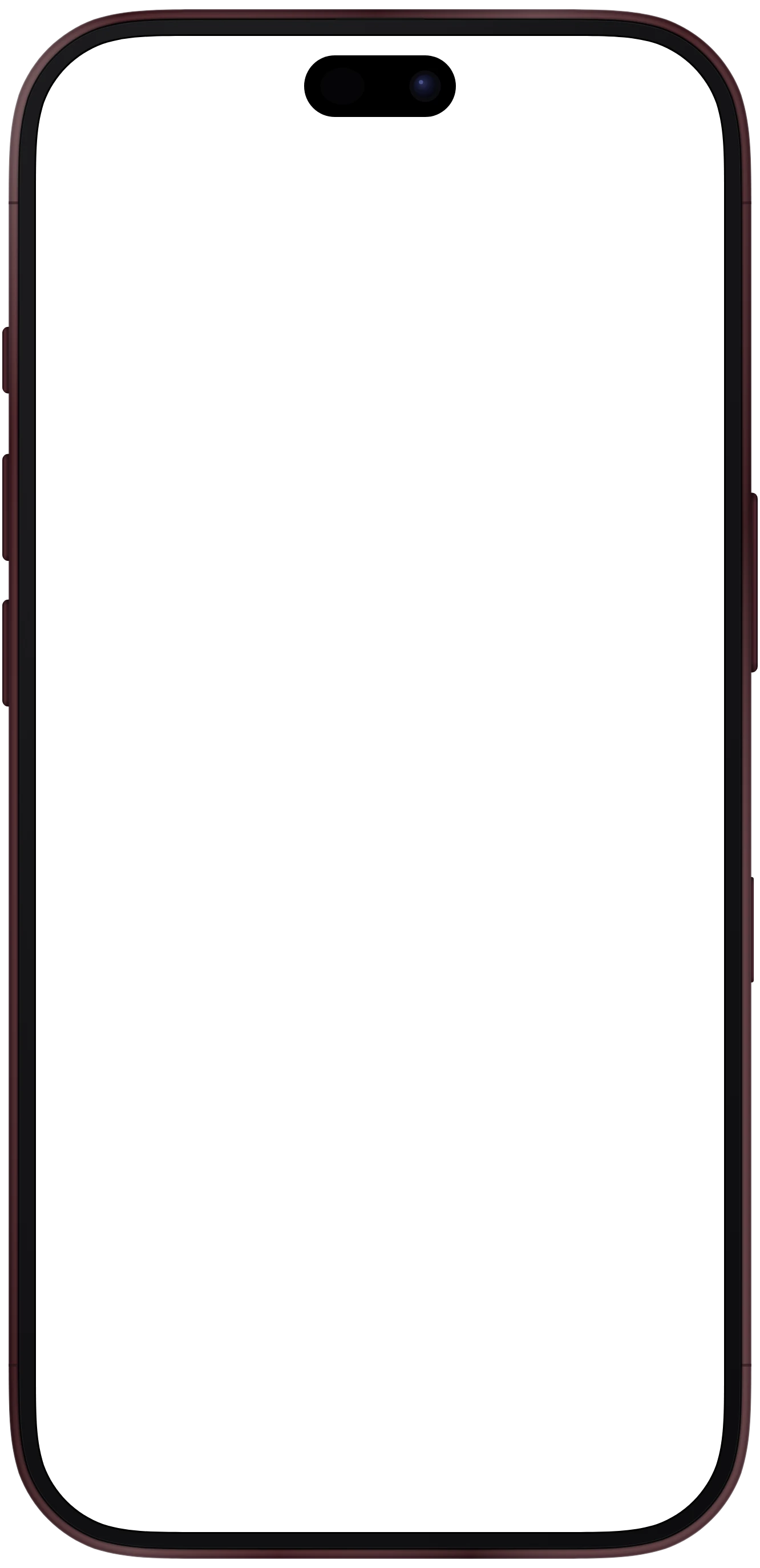 iPhone 18 Pro frame in Burgundy