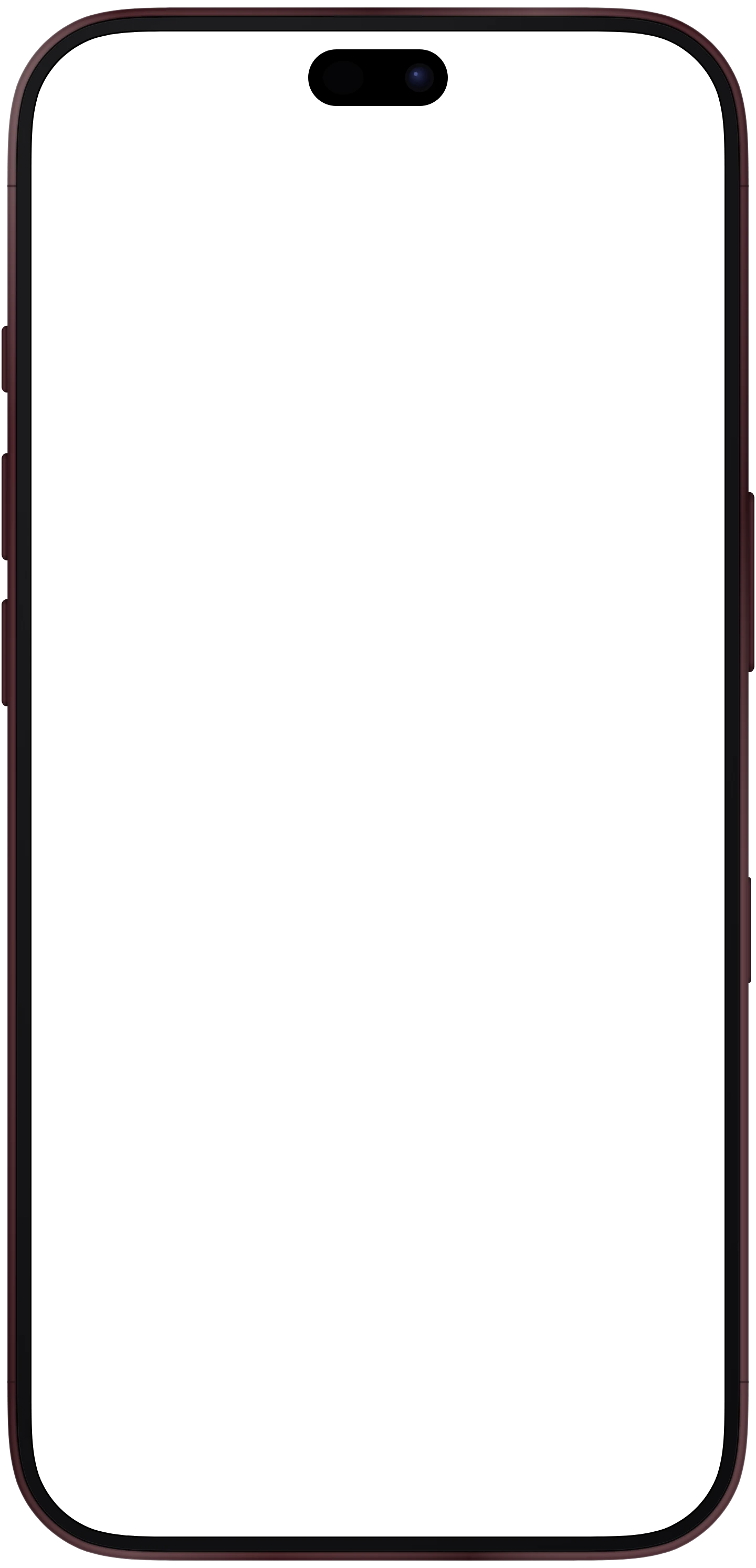 iPhone 18 Pro Max frame in Burgundy