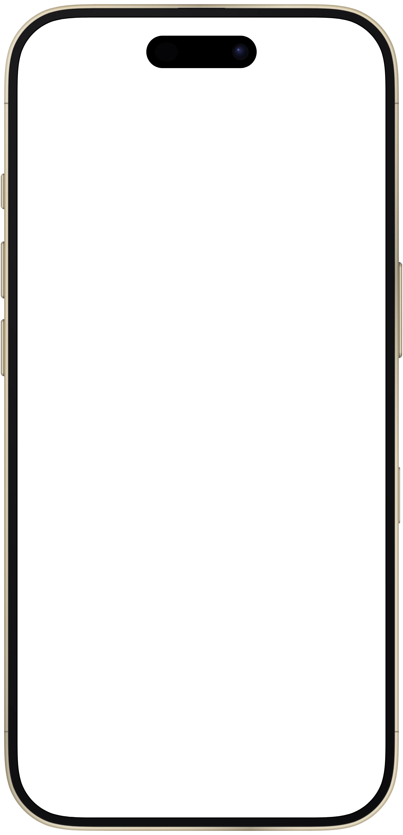 iPhone Air frame in Light Gold