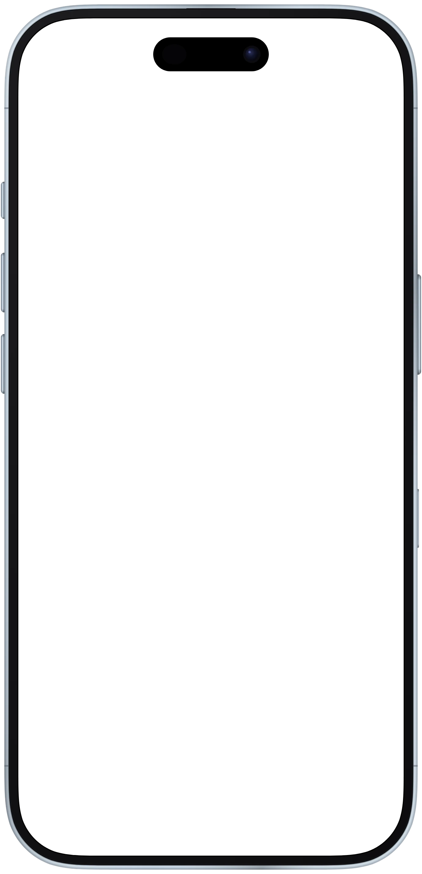 iPhone Air frame in Sky Blue