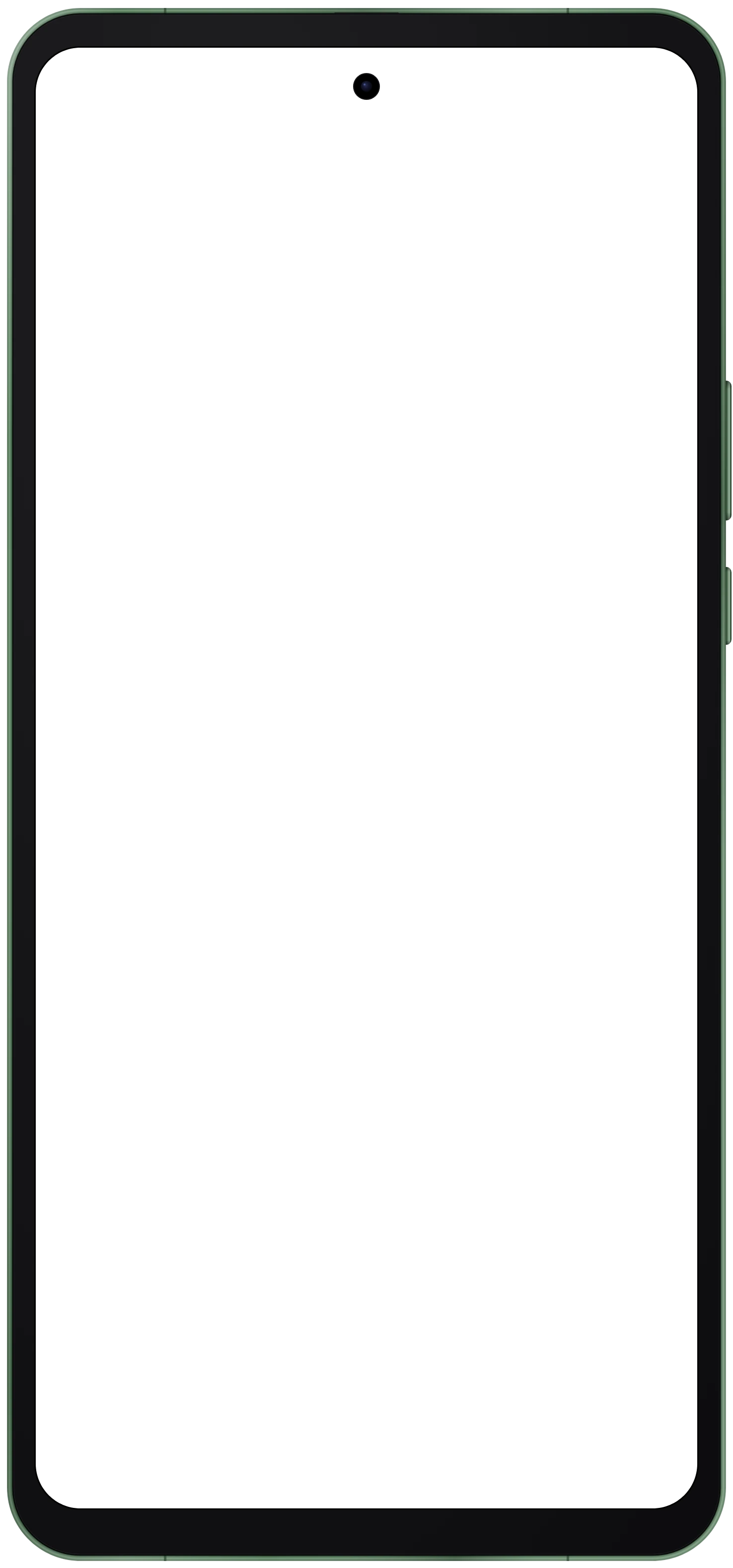 Moto G Power (2025) frame in Leaf Green