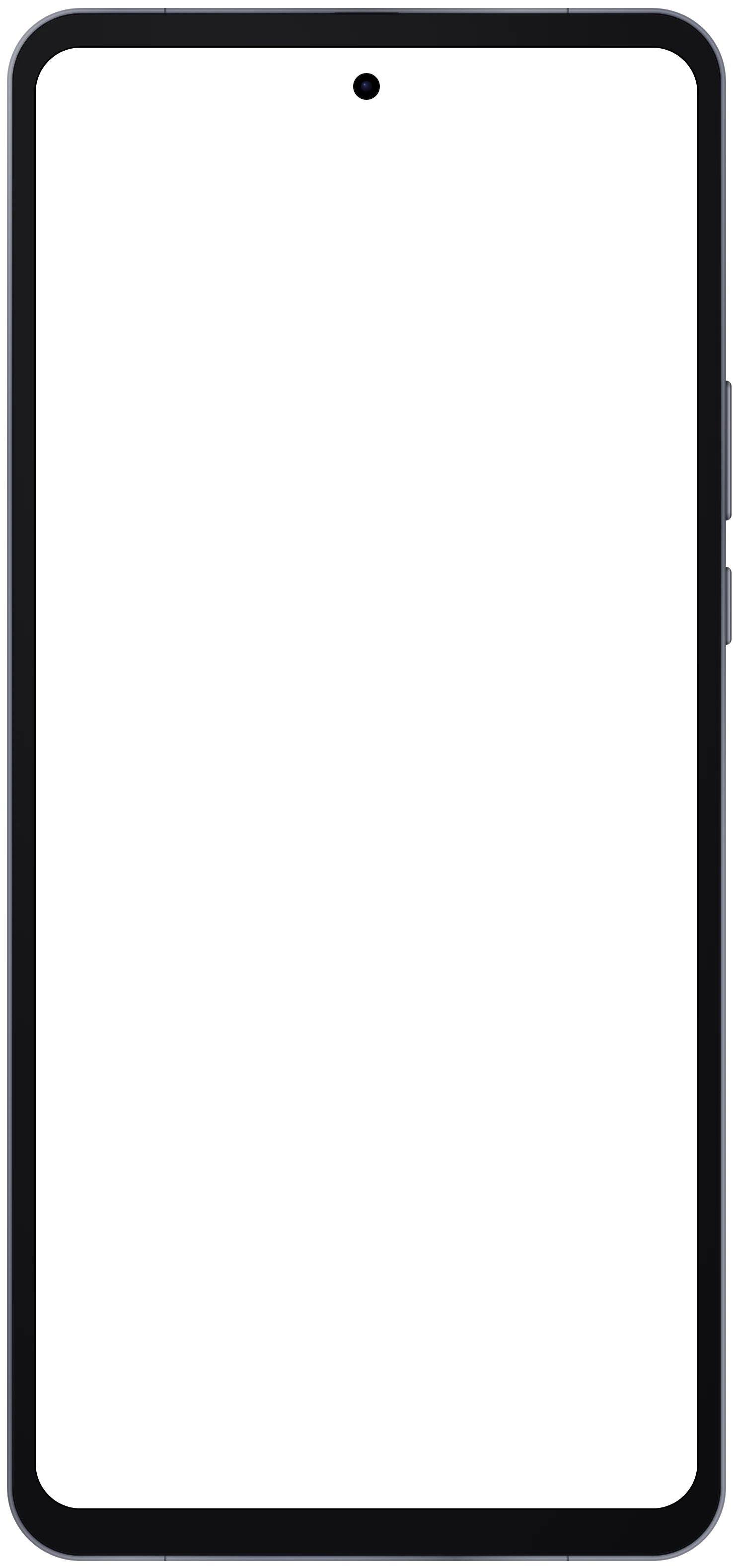 Moto G Power (2025) device frame in Slate Gray