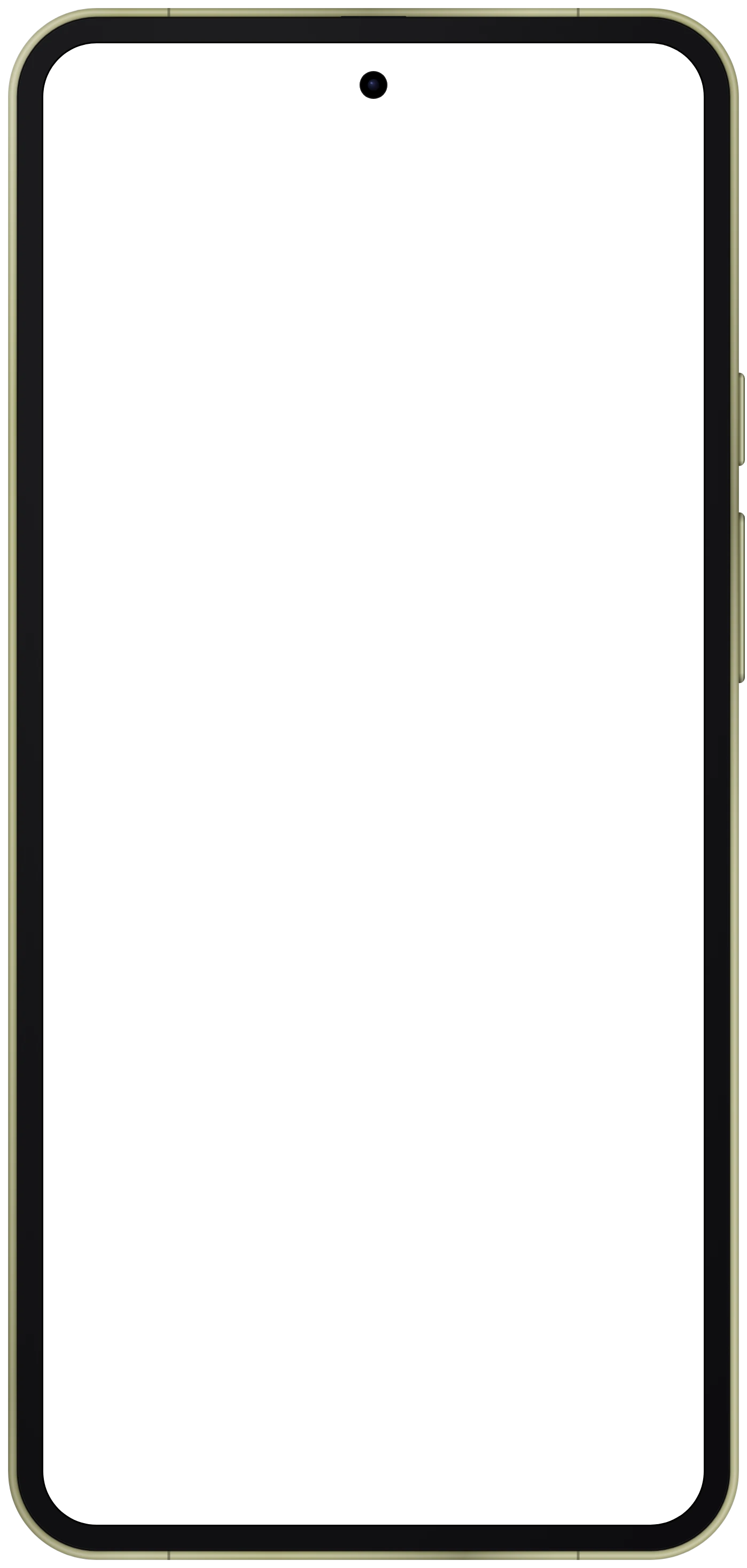 Pixel 11 device frame in Pistachio