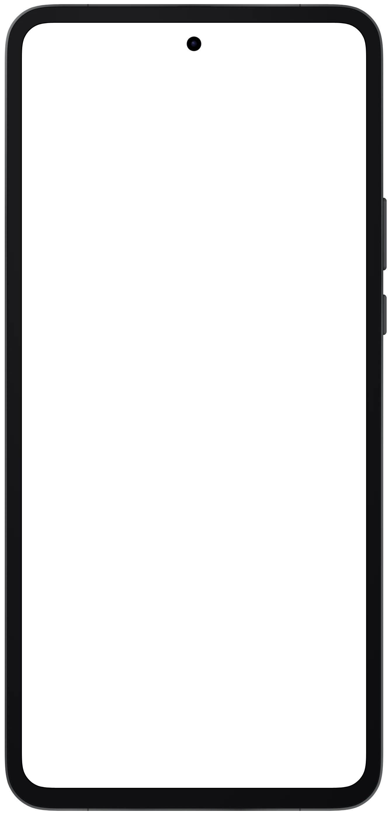 Redmi Note 14 4G device frame in Midnight Black