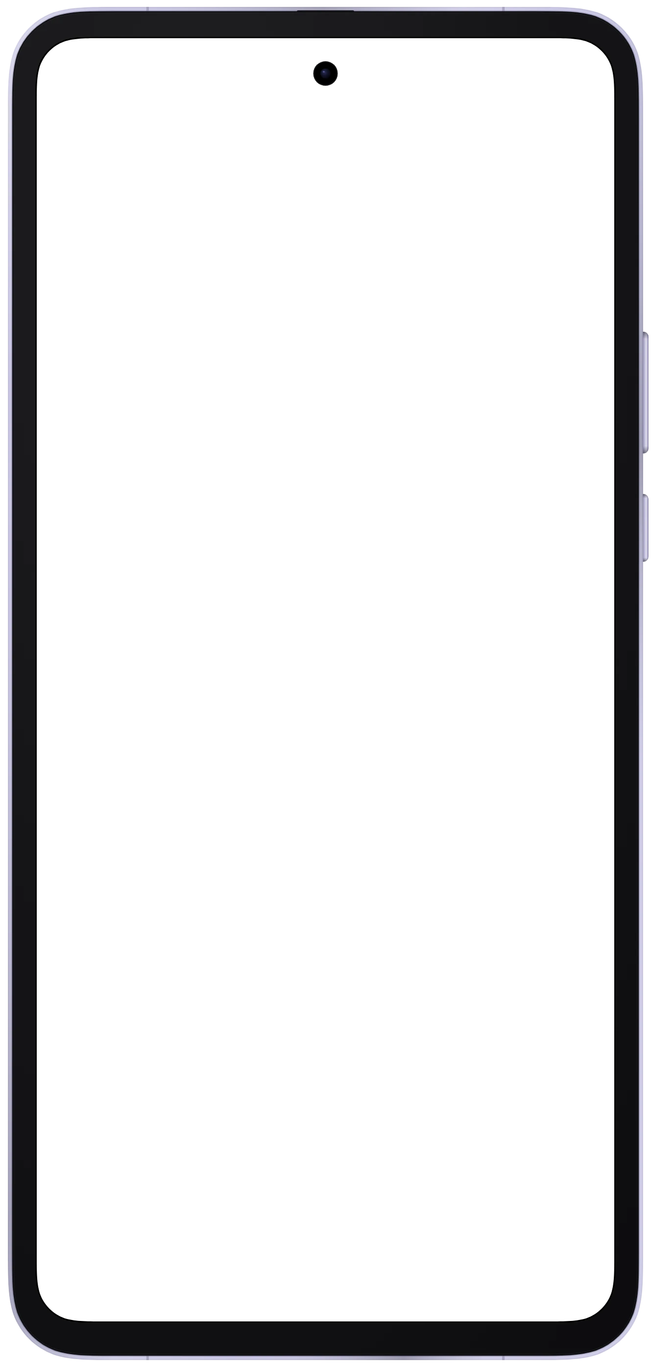 Redmi Note 14 4G frame in Mist Purple